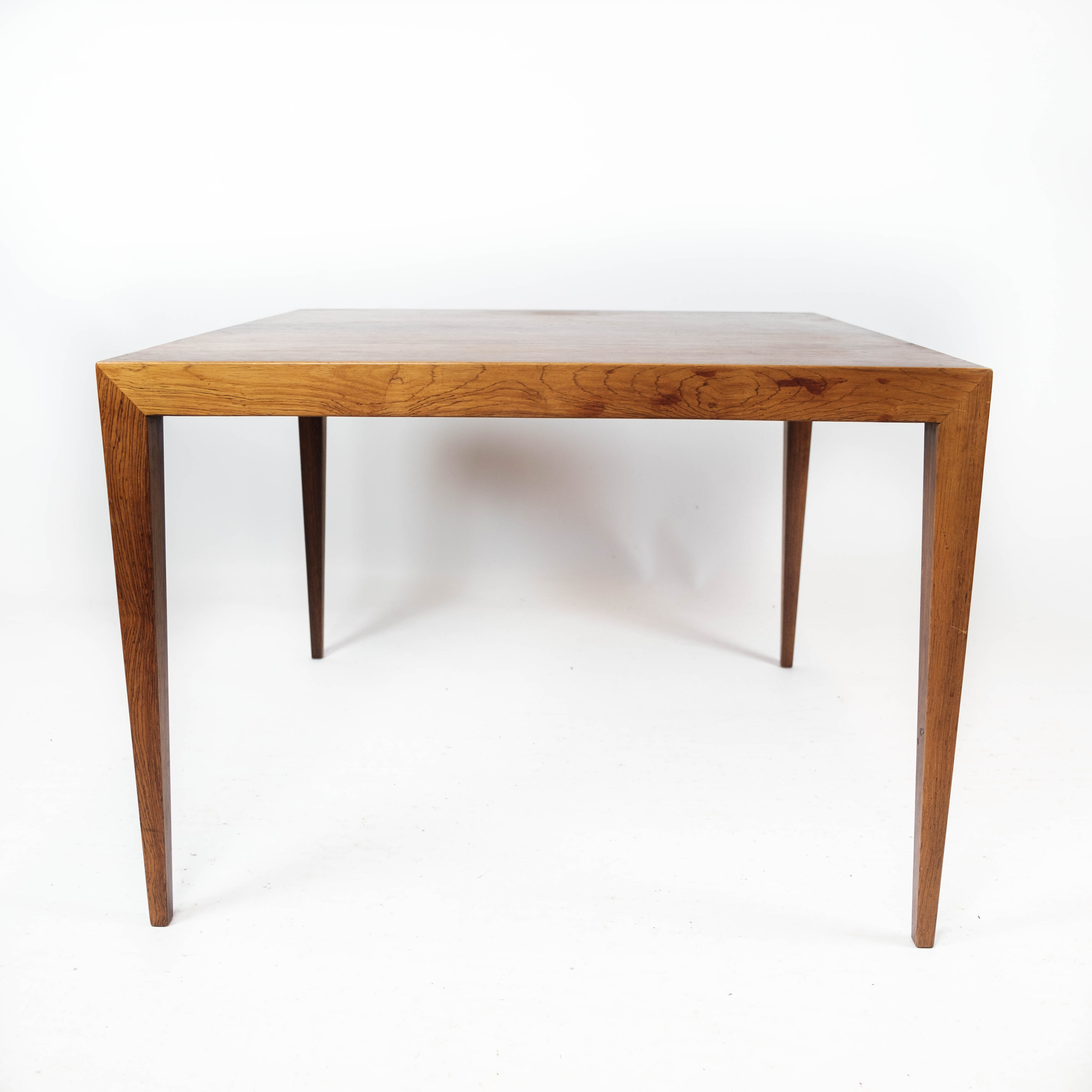 Coffee table in rosewood designed by Severin Hansen for Haslev Furniture, 1960s
