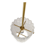 Suspended cylindrical crystal chandelier Mid-Century modern Carl Fagerlund for Orrefors, 1960s