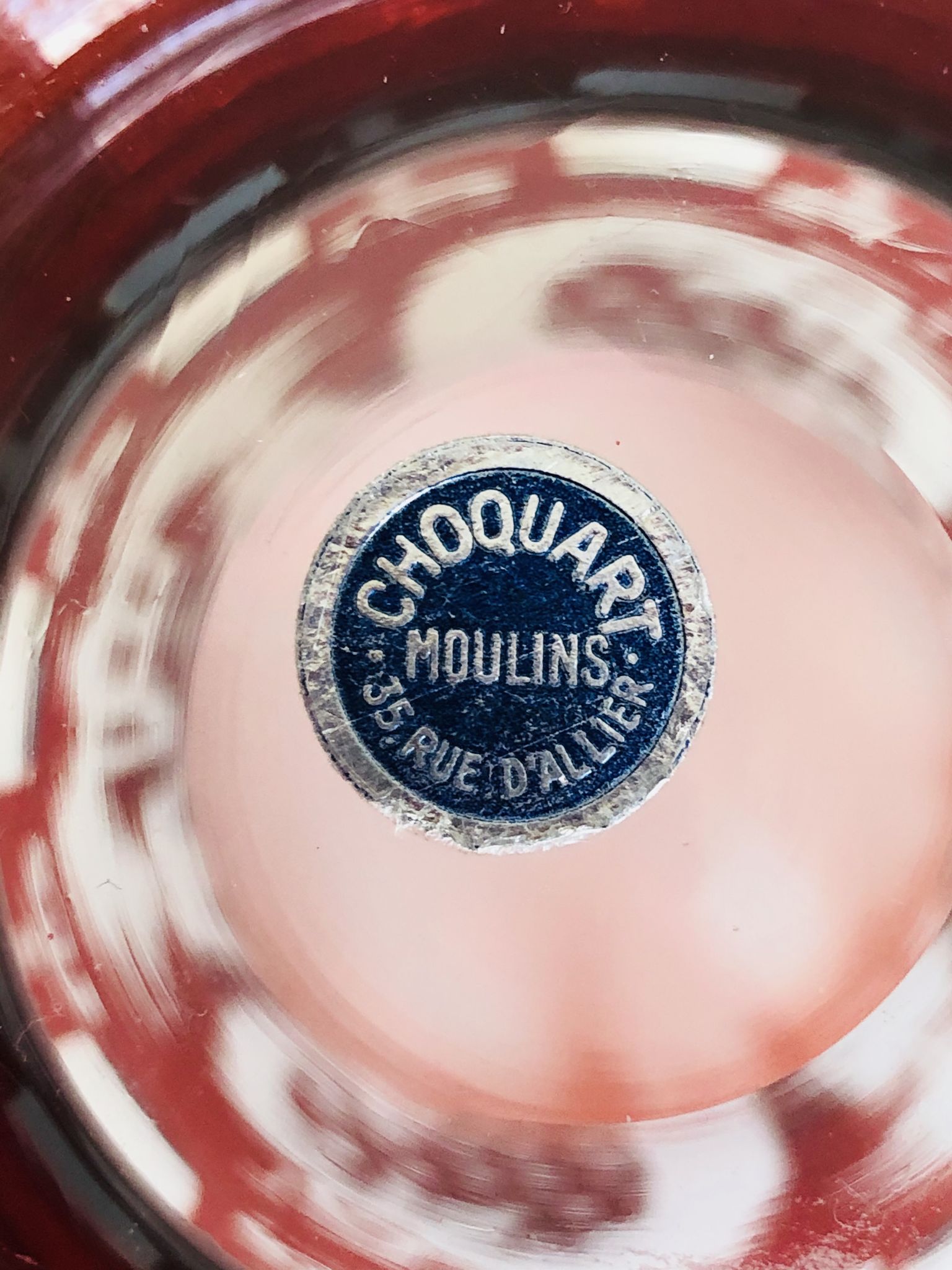 Vase en verre de Bohême