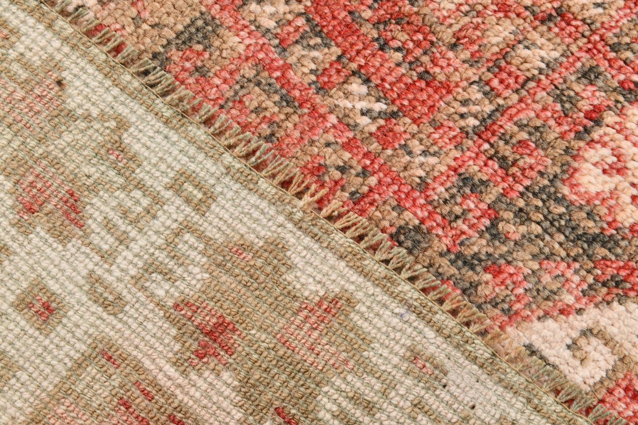 4x8 Red & Beige Oriental Persian Rug 135x255Cm SK 22292