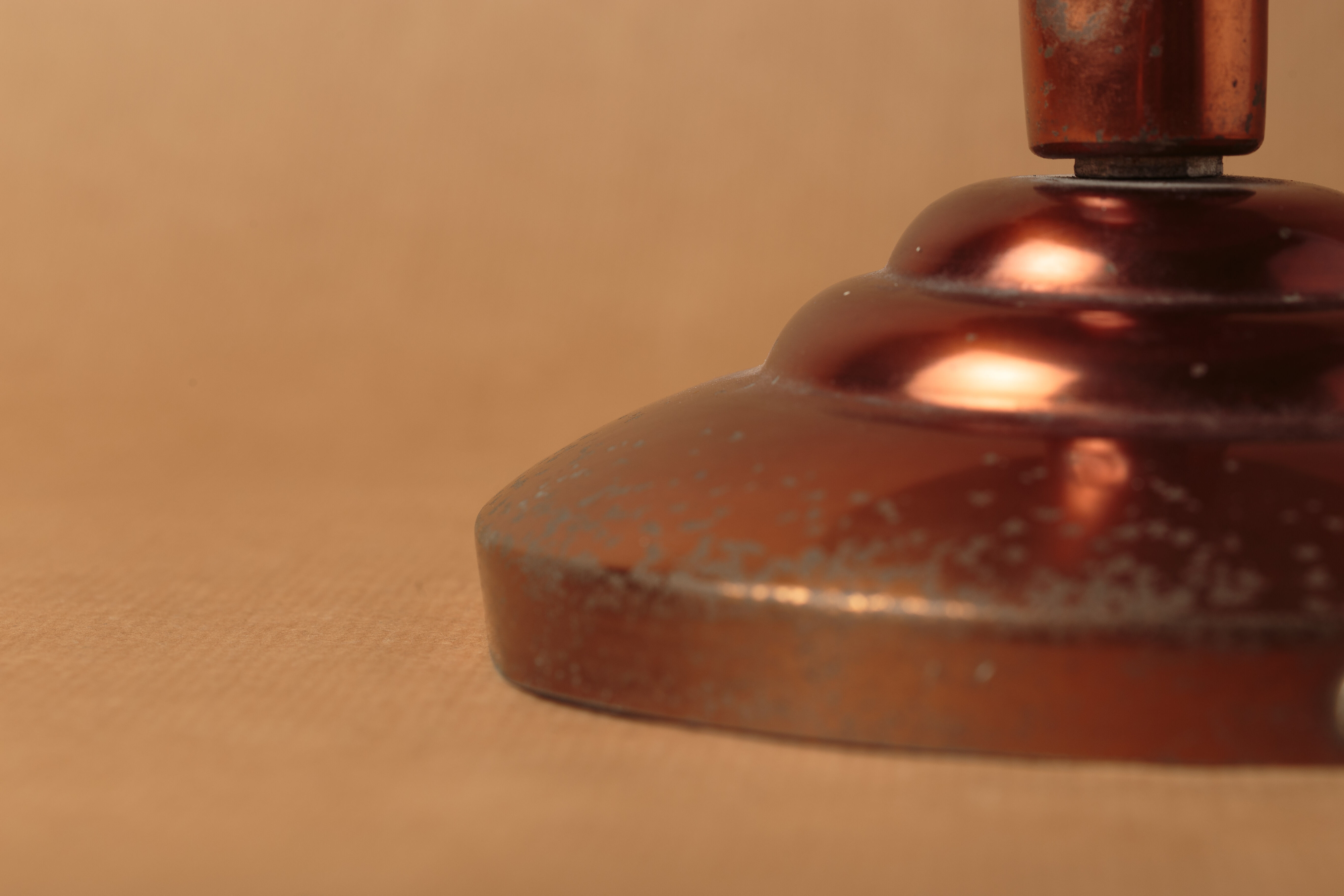 Desk lamp mushroom copper metal art deco 1930 1940