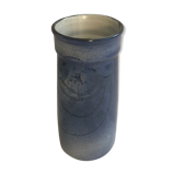 Vase ancien rouleau en grès bleu