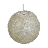 Spherical resin fiber suspension