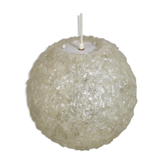 Spherical resin fiber suspension