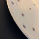 Vintage oval dish in Luneville earthenware with flower patterns