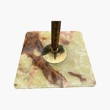 Super Rare Vintage Floor Lamp - Brass & Green Marble