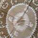 Vintage hand-embroidered tablecloth 144x170 cm