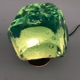 Vintage Table Lamp in Saint Gobain Glass in the style of Max Ingrand, 1960s