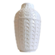 Vase en céramique blanche émaillée de style mid-century par Bay Keramik, Allemagne de l'Ouest, années 1950.