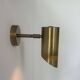 Vintage adjustable wall light, solid perforated brass, France 1960