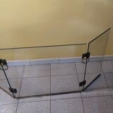 Fire or sparks glass and golden brass