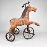 Tricycle en bois français du XIXe siècle