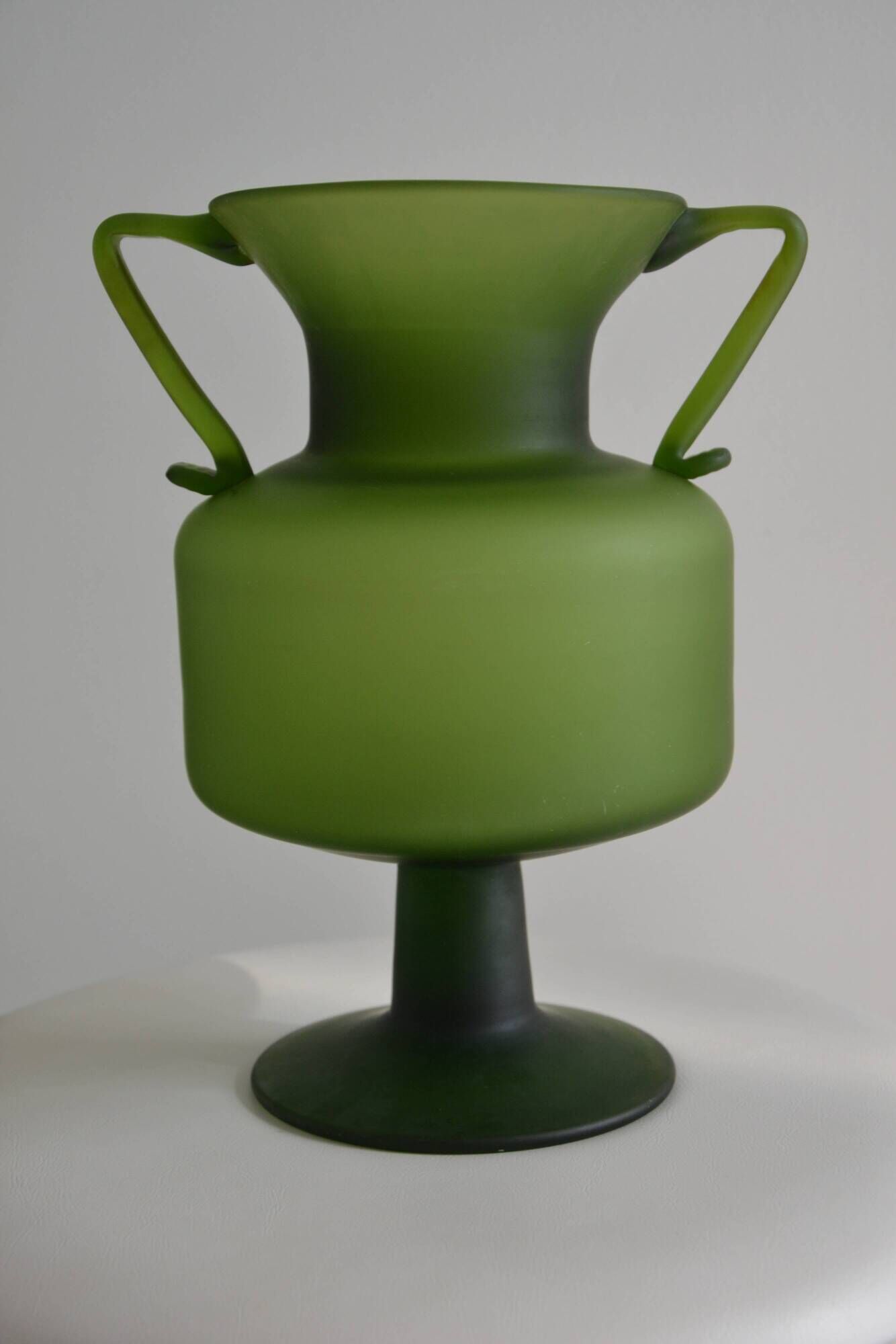 Vase made of glass paste