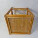 Vintage rattan sofa side table