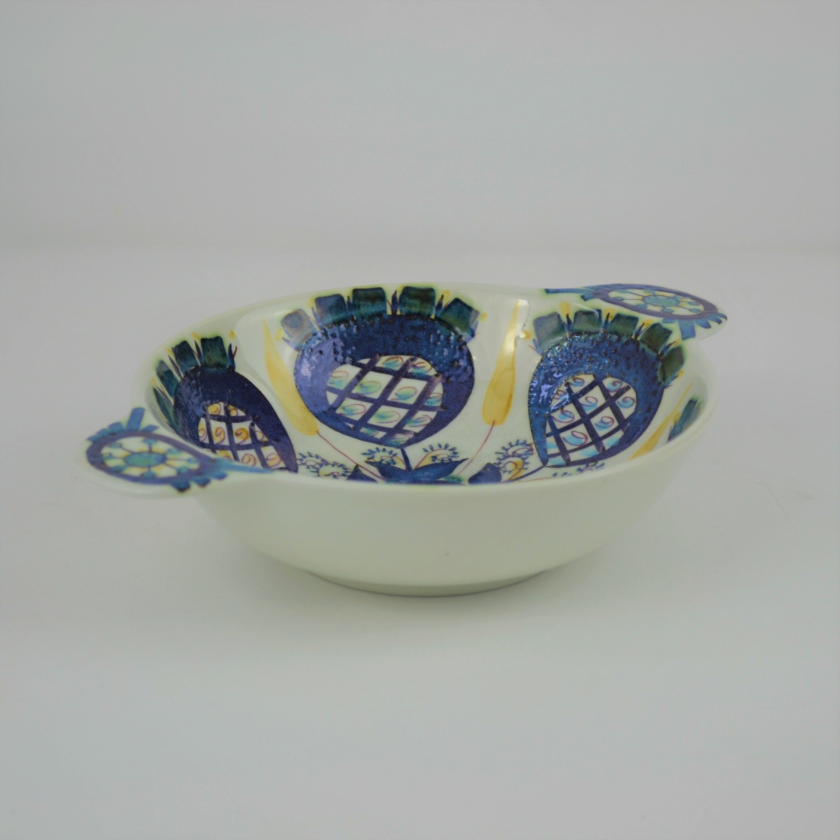 Round dish with tiled handle Tenera series by Marianne Johnson for Royal Copenhagen