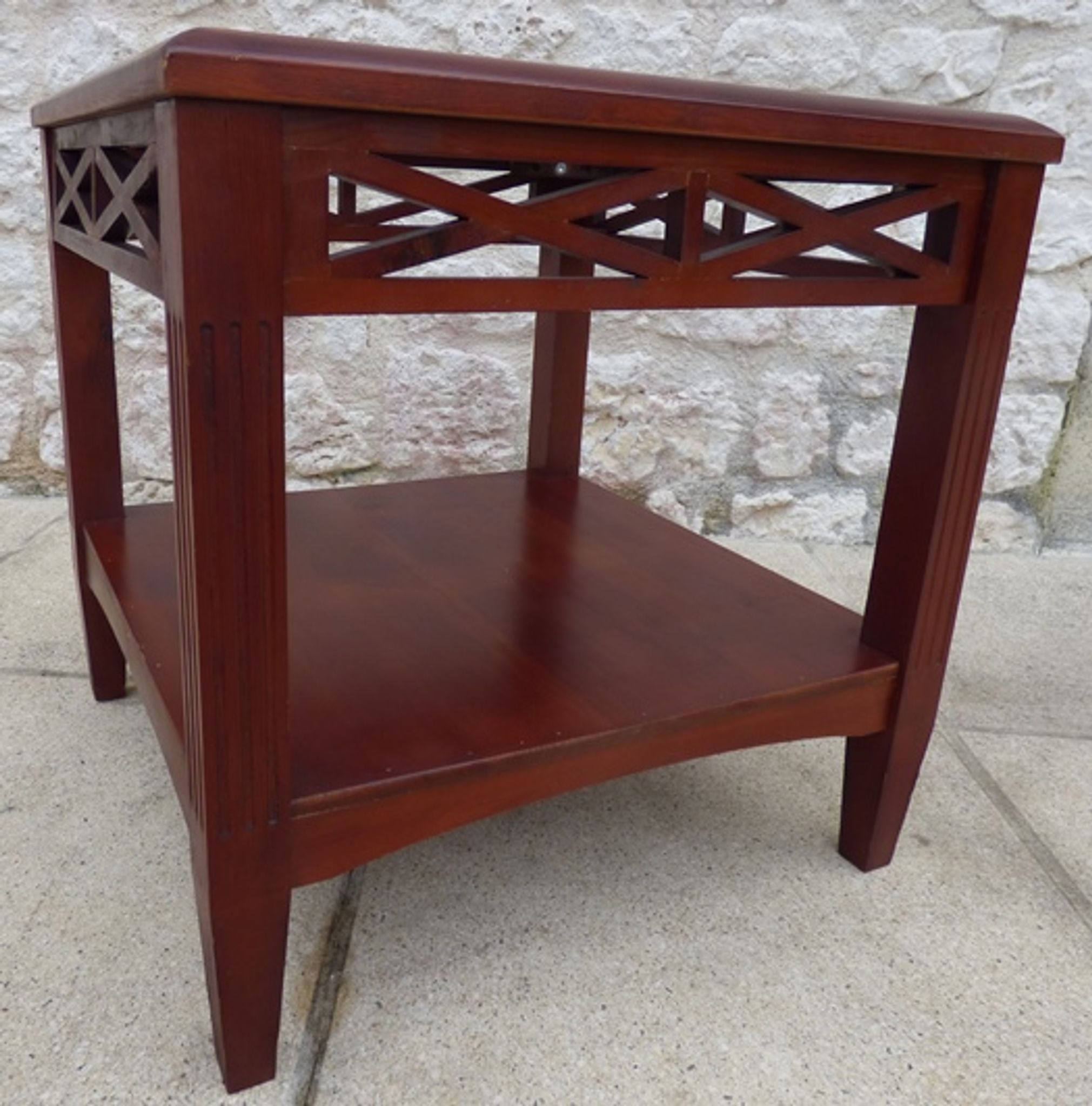 Table end of sofa in exotic wood