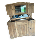 Buffet parisien Art Déco en bois naturel