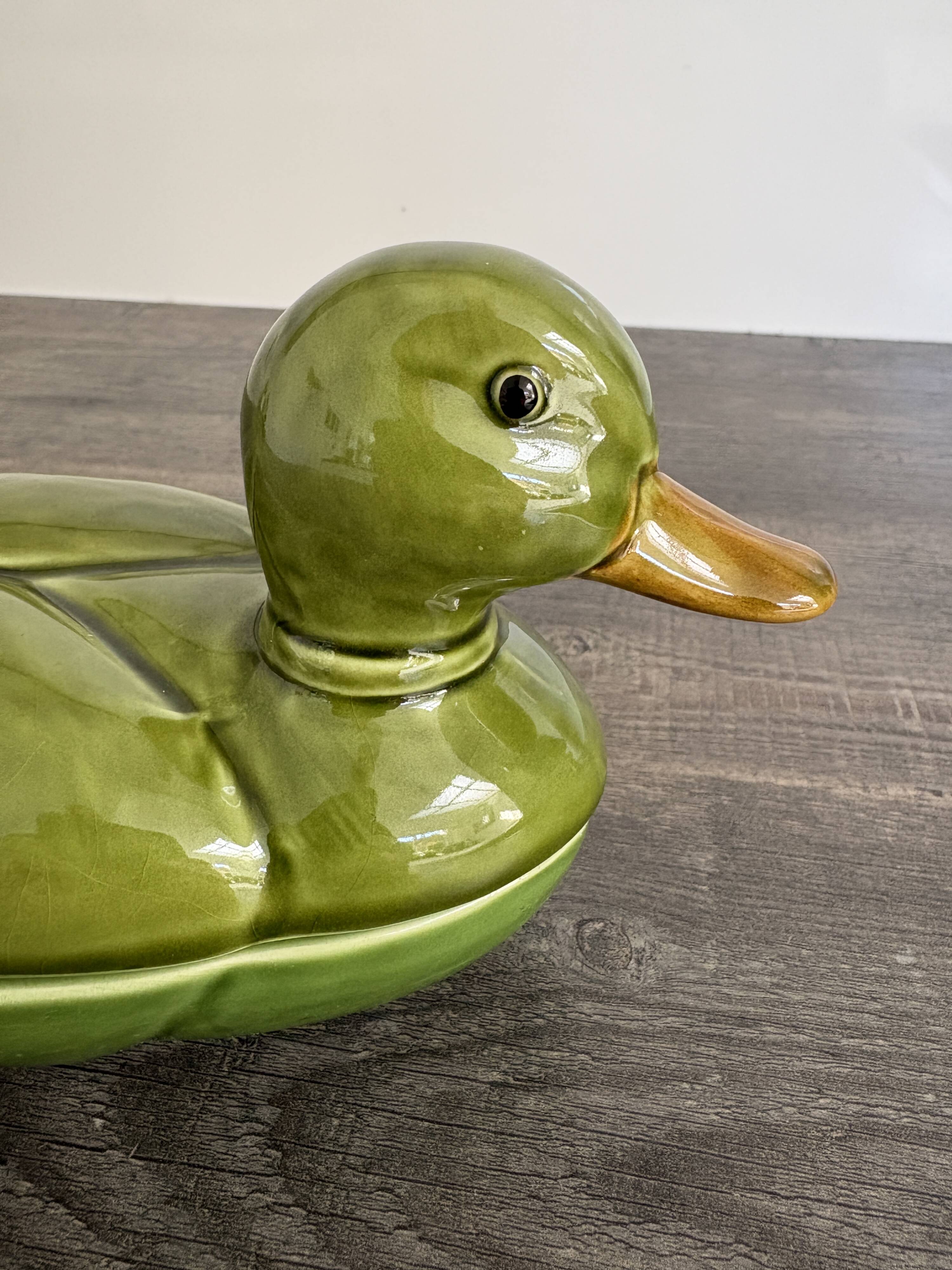 Vintage porcelain duck terrine