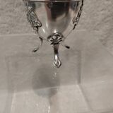 Beautiful 950 silver tripod egg cup in the Art Nouveau style by Minerva Queille