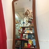 Scandinavian teak mirror