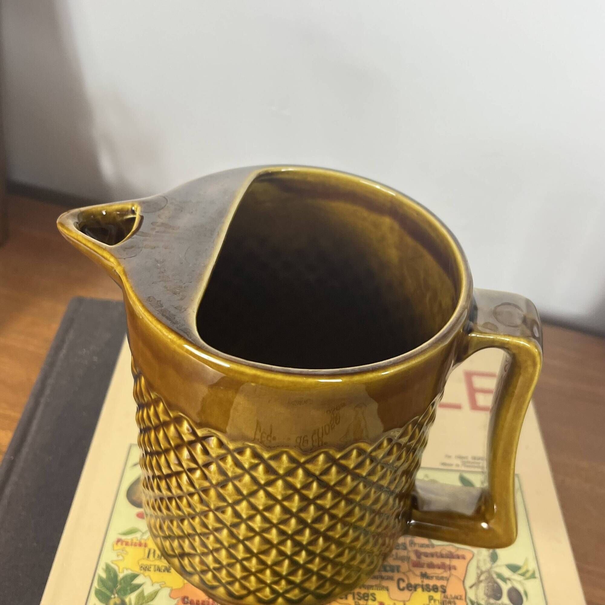 Old ceramic pitcher from Sarreguemines