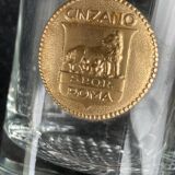 Set of 5 Cinzano aperitif glasses