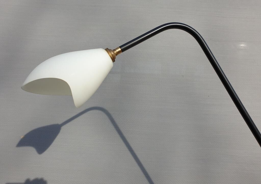 Tablet and white lampshade lamppost 1960