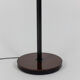 Lampadaire en résine granitée et bois, années 1950