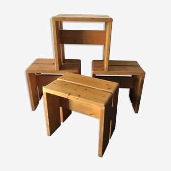 4 stools Les Arcs, 1960