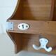Vintage Wall Wooden Shelf / Mid Century Mail Organizer / Key Holder