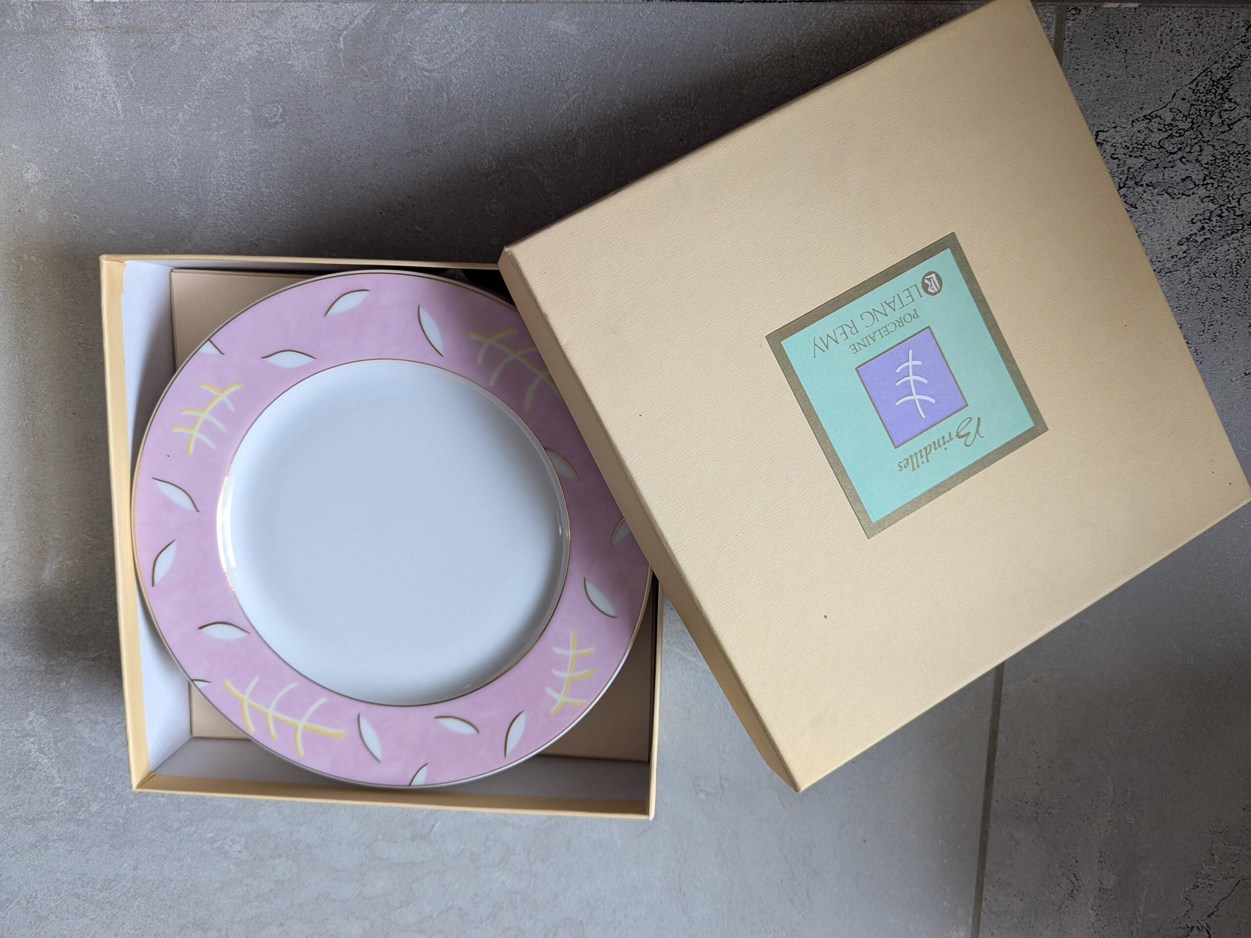 Dessert service Porcelain Letang Remy