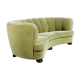 Vintage curved banana sofa, 1950 s