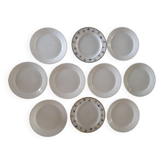 English porcelain dessert plates
