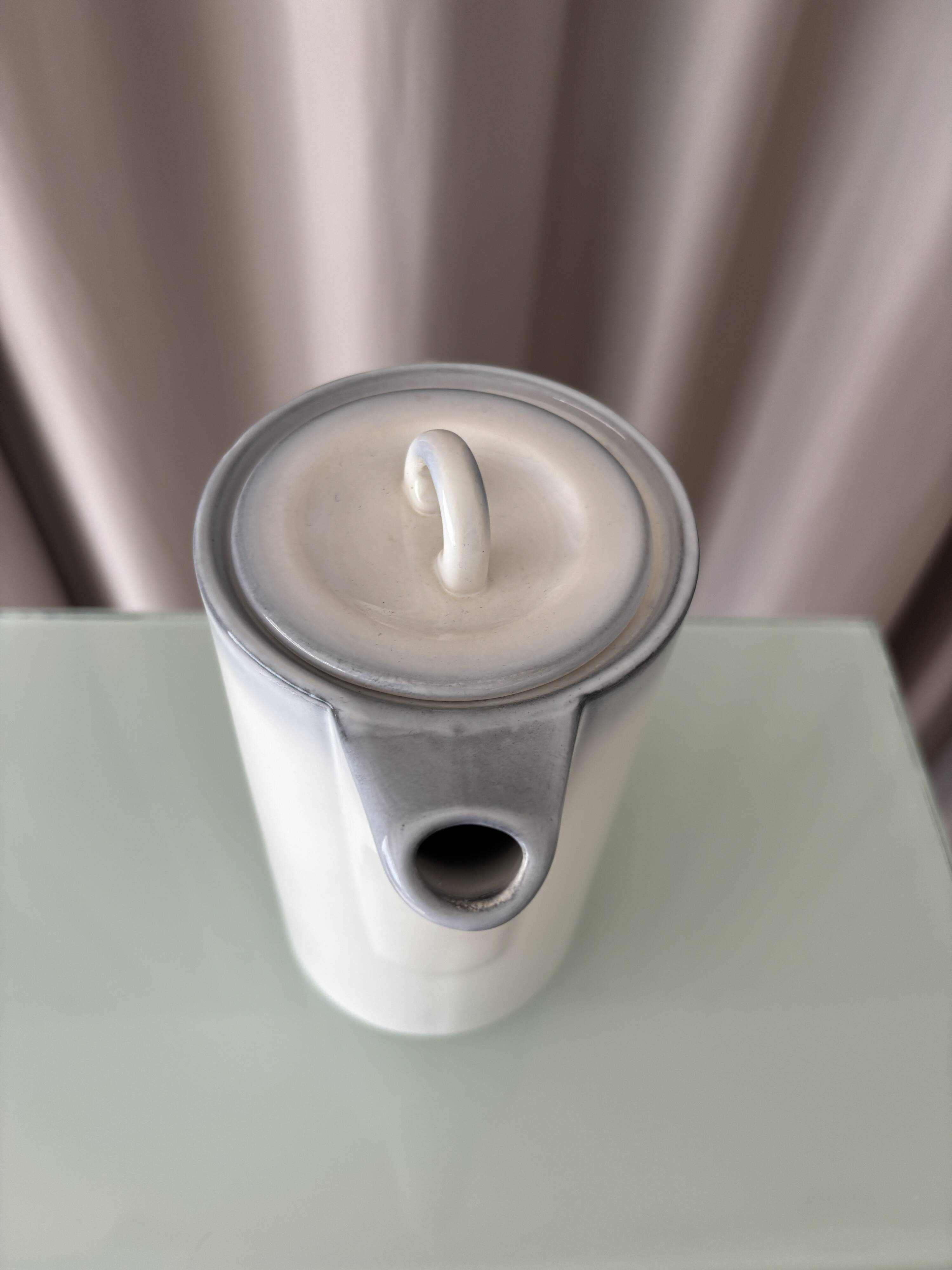 Cafetière / théière vintage Salins-les-Bains – céramique française
