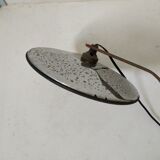 Old patinated metal workshop lamp