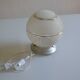 Art deco frosted glass ball table lamp