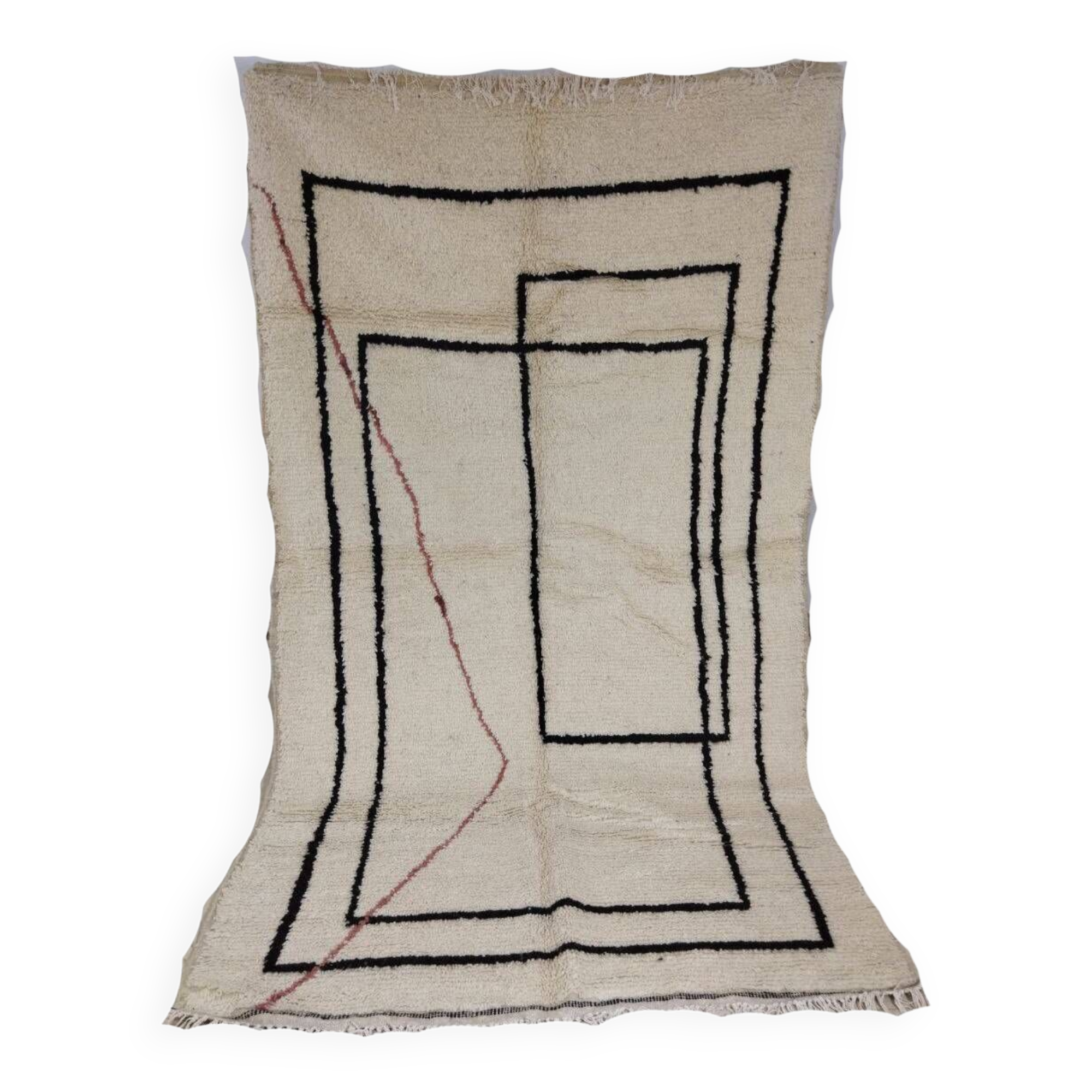 Handmade moroccan berber rug 260 x 150 cm