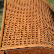 Porte-parapluie osier et cannage vintage