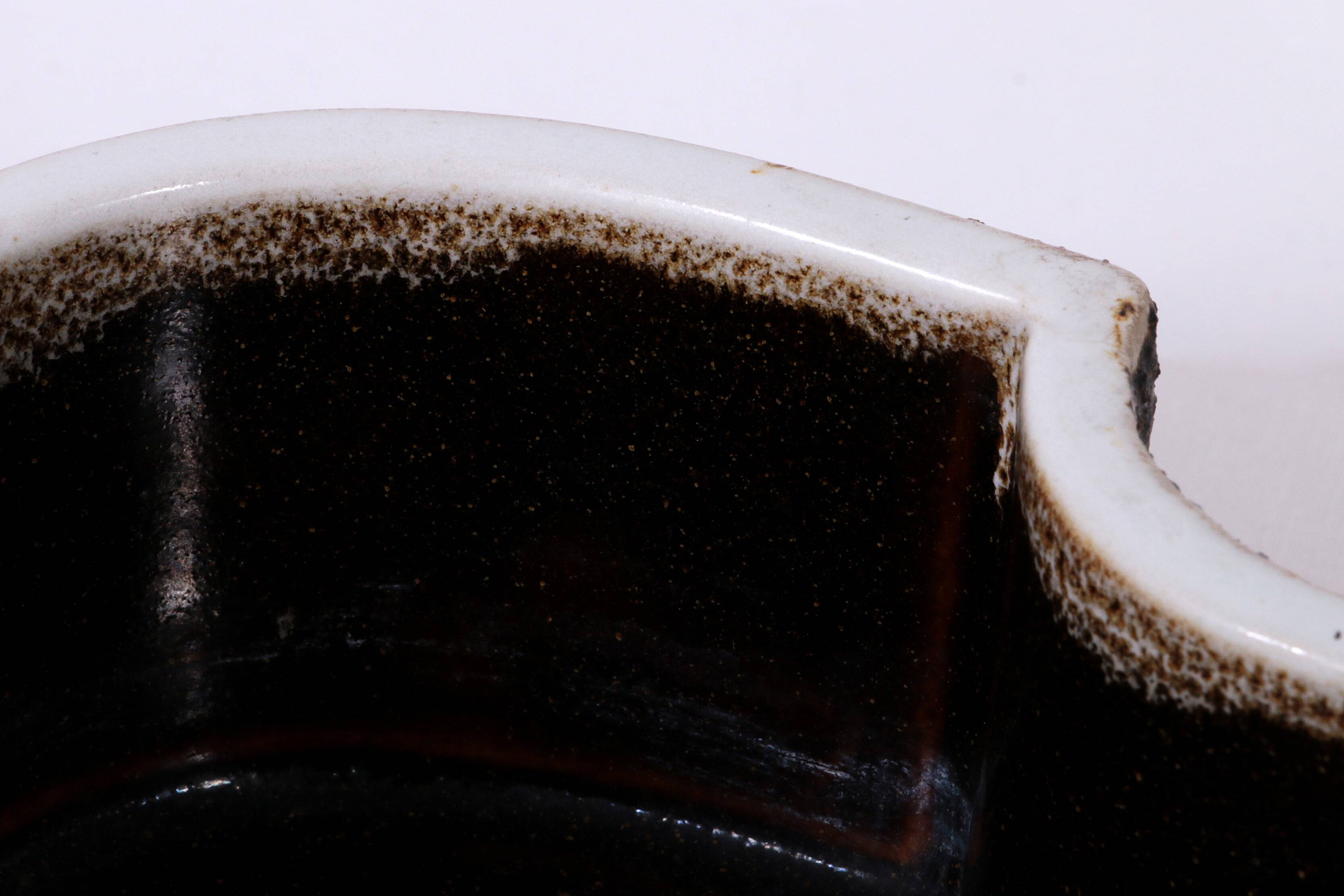 Vintage Yamasan Ikebana Bowl - Authentic 1960s Japanese Ceramic