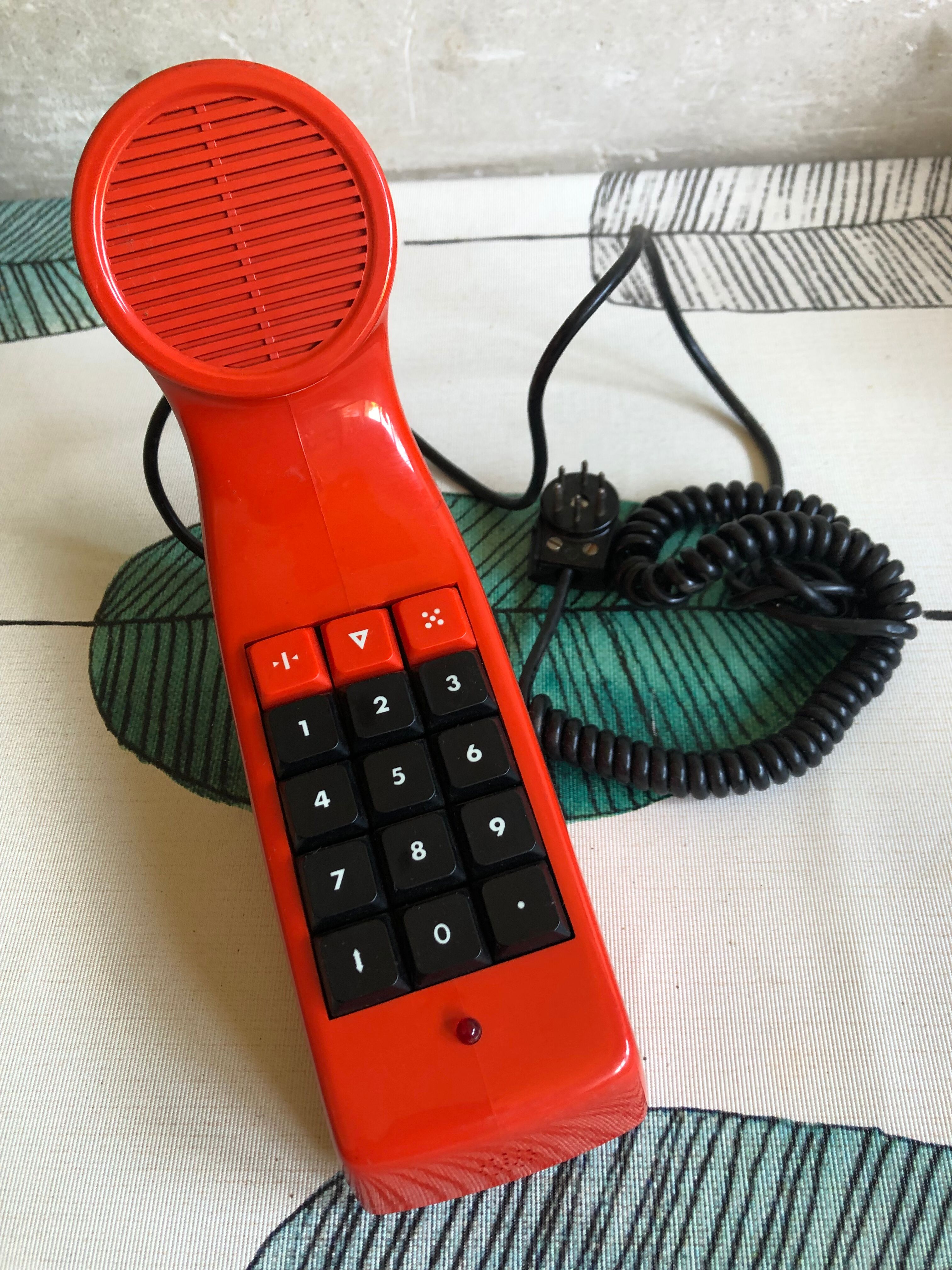 Orange phone ABS Made in Sweden Vintage 70s