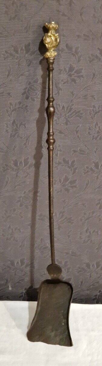 Bronze Gilt and Iron Fireplace Tool Set from the 19th Century