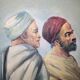 Oil on orientalist canvas
