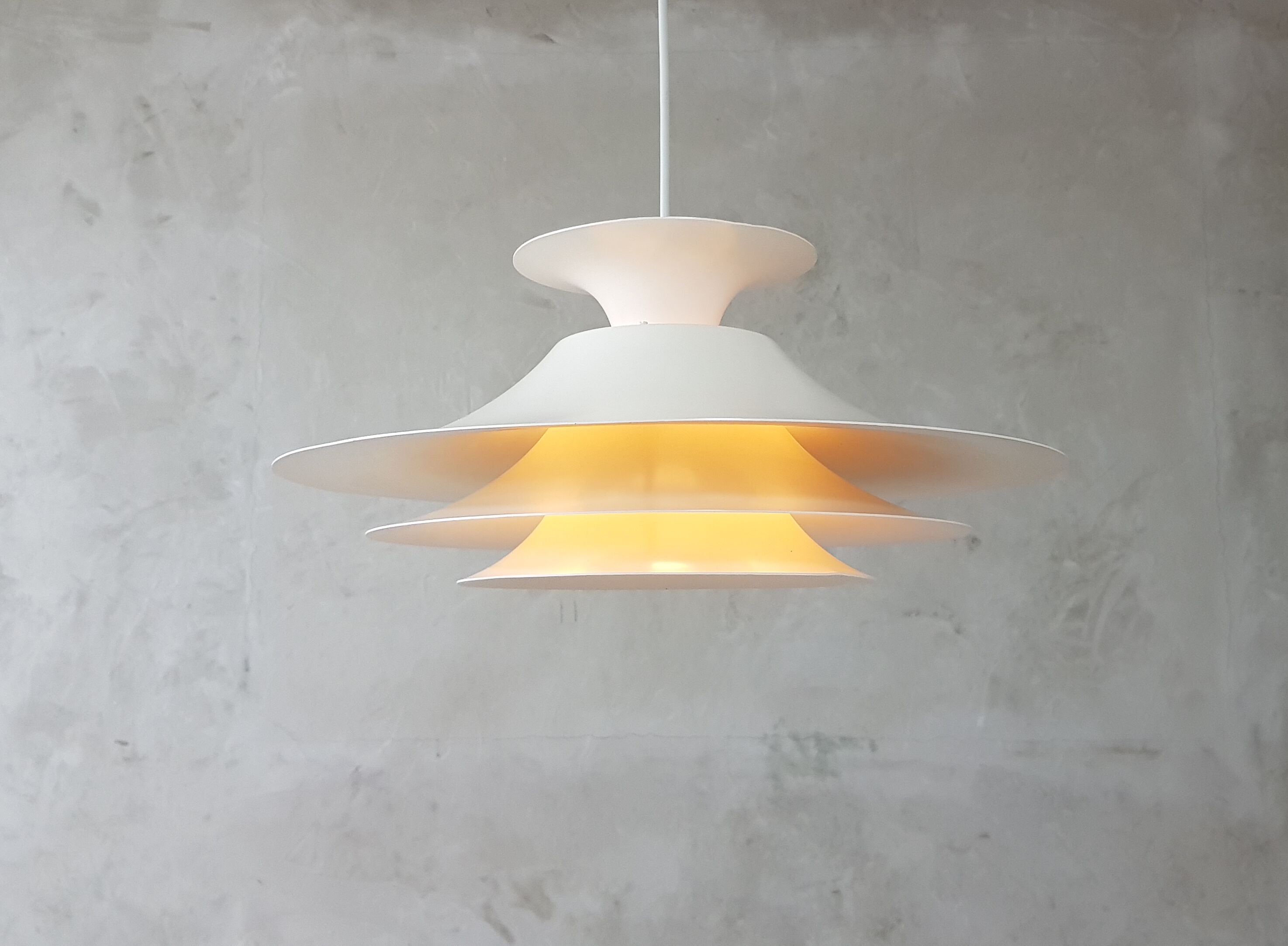 Danish  white hanging lamp