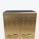 Italian Brass Bar Cabinet with Sculptural Cast Brass Handles
