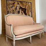 Louis XVI period sofa in lacquered wood
