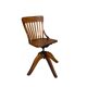 Oak office chair, workshop chair, adjustable height, 1930s