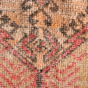 Pale Red & Peach Vintage Runner Rug, 80x301Cm