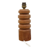 wooden lamp, vintage wooden lamp base, table lamp, living room lamp, bedside lamp