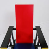 Gerrit Rietveld Red & Blue Chair by Cassina
