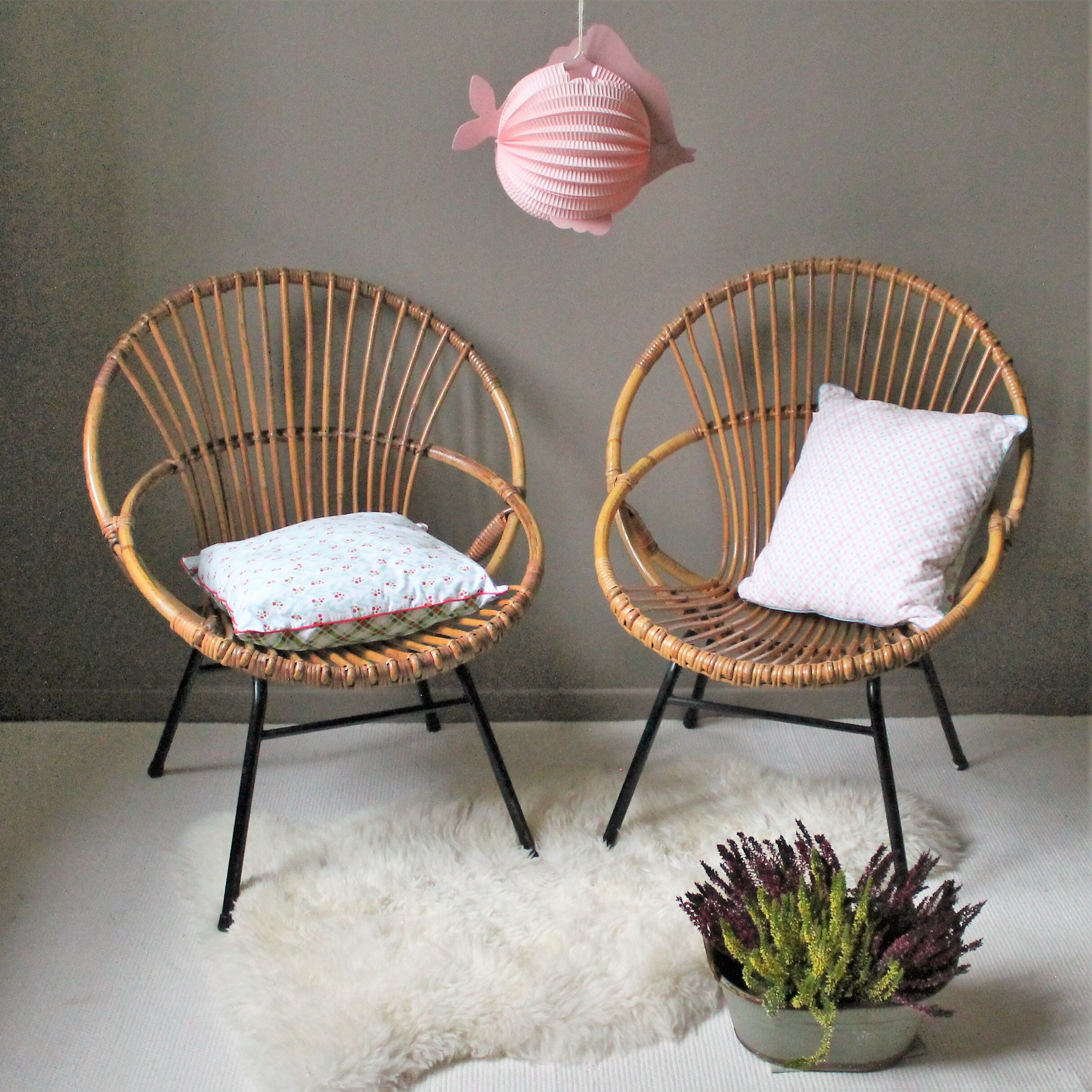 Rattan armchair